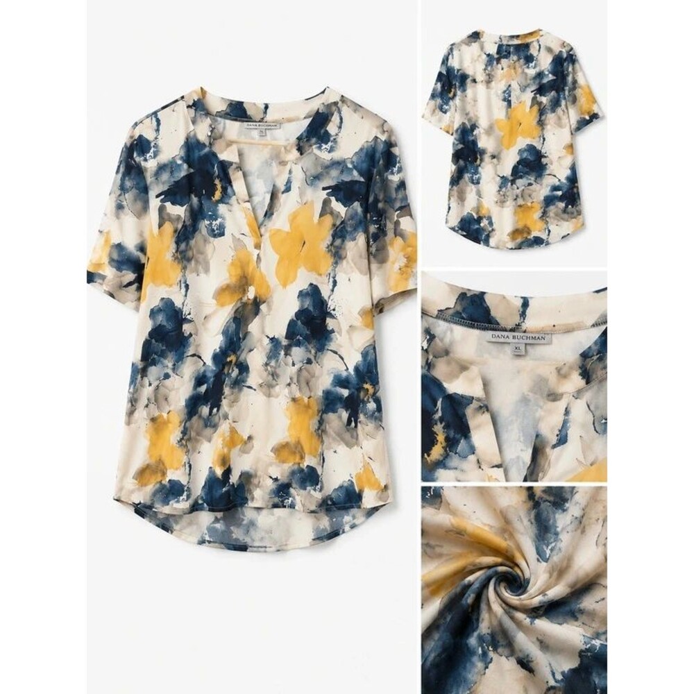 vid 155 Women’s Floral Tunic Top  XXL